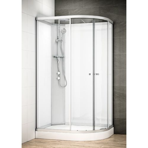 Cabine de douche asymétrique SILVER INTEGRAL GAUCHE BLANC 70x90 - THALASSOR - SAIB7090G pas cher