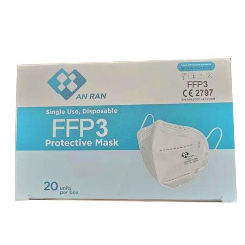 Boîte de 20 masques respiratoires pliables jetables FFP3 sans valve BFE &#8805, 99 % MASQUES14 photo du produit Secondaire 1 L