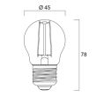 Lampe TOLEDO Retro 250 lm 827 25 g SYLVANIA 0027239 photo du produit
