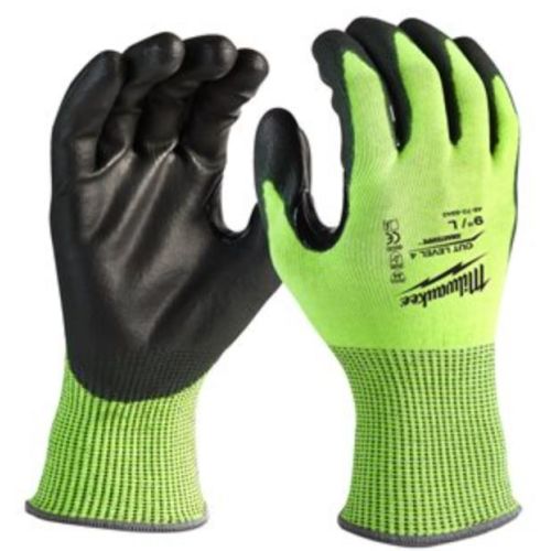 Gants haute visibilité anti-coupure niveau 4/D taille 9 (L) MILWAUKEE 4932479928 photo du produit