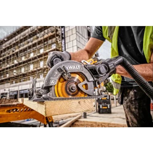 Scie circulaire construction 54 V XR FLEXVOLT BRUSHLESS 190 mm + 2 batteries + chargeur DEWALT DCS577T2-QW photo du produit Secondaire 11 L