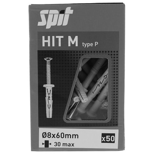 Cheville &agrave; frapper HIT M 6x30 bidon de 1000 - SPIT - 055704 pas cher Secondaire 17 L