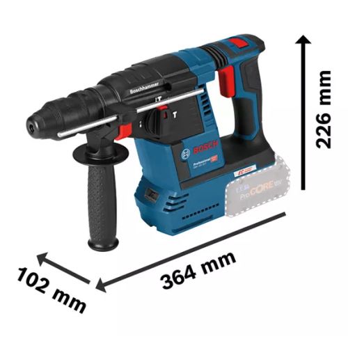 Perforateur SDS-Plus 18 V GBH 18V-26F Professional + 2 batteries ProCORE18V 5,5 Ah + chargeur rapide + coffret L-BOXX BOSCH 061191000F photo du produit Secondaire 1 L