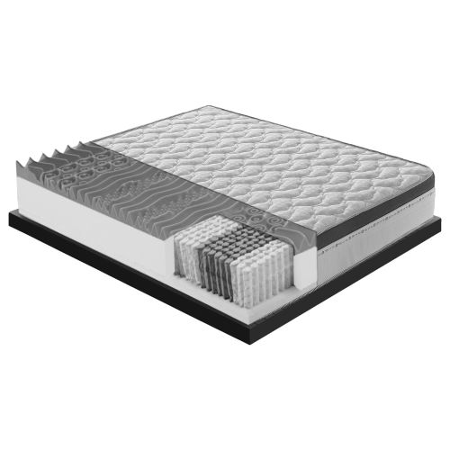 Matelas à 800 ressorts ensachés POSINFOD I Love Sleep avec 13 zones de confort 120x200cm - 27cm de hauteur pas cher Secondaire 1 L