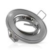 Support plafond rond orientable D 86 mm 45° argent MIIDEX LIGHTING 7701 photo du produit Secondaire 1 S