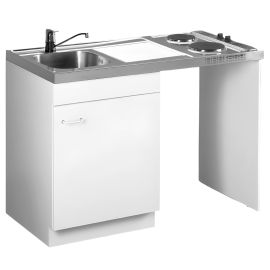 Meuble sous évier lave-vaisselle Aquarine avec porte et jambage pas cher Principale M
