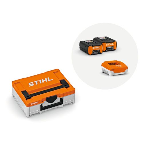 Power Box 1 - 2 batteries AP 200 S + 1 chargeur AL 301 + 1 mallette de rangement taille S STIHL 4850-B200-0042 photo du produit