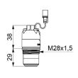 Electrovanne 6 V  pour TEMPOMATIC 4 urinoir et BINOPTIC encastrable DELABIE 430646 photo du produit