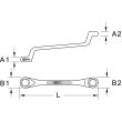 Clé polygonale BRONZEPLUS contre-coudée antidéflagrant 1/4'' x 5/16'' KS TOOLS 963.7438 photo du produit Secondaire 1 S