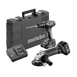 Pack 2 outils 18V Metabo (SB18 + W18 LTX125) +1 batterie 2Ah  + 1 batterie 4Ah + chargeur en coffret Metabox - 685089000 pas cher Principale M