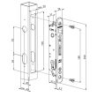 Serrure à encastrer FORTYLOCK tout en inox 20 mm pour profil 40 mm LOCINOX P00007978 photo du produit Secondaire 1 S