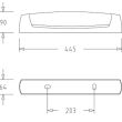 Réglette salle de bain EO S19 sans source lumineuse SSL blanc - L’ÉBÉNOÏD - 055211 pas cher Secondaire 1 S