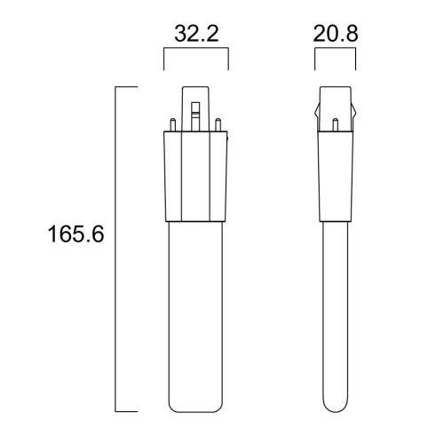 Lampe LED 4,5 W TOLEDO Lynx S 500 lm G23 840 SYLVANIA 30220 photo du produit Secondaire 1 L