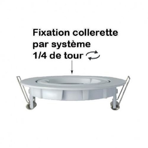 Support plafond rond 1/4 de tour orientable D 95 mm blanc MIIDEX LIGHTING 7711 photo du produit Secondaire 1 L