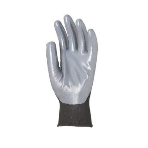 Gant tricoté polyester EUROTECHNIQUE enduit nitrile noir/gris T8 COVERGUARD 1NIBB08 photo du produit Secondaire 2 L