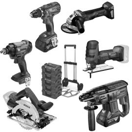 Bosch - Pack 18V 6 outils (GSR60/GBH21/GWS7/GKS57/GST18/GSA18) +