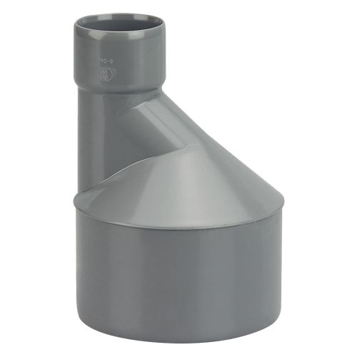 R&eacute;duction ext&eacute;rieure excentr&eacute;e PVC m&acirc;le-femelle &Oslash;100/50 - WAVIN - 3025886 pas cher