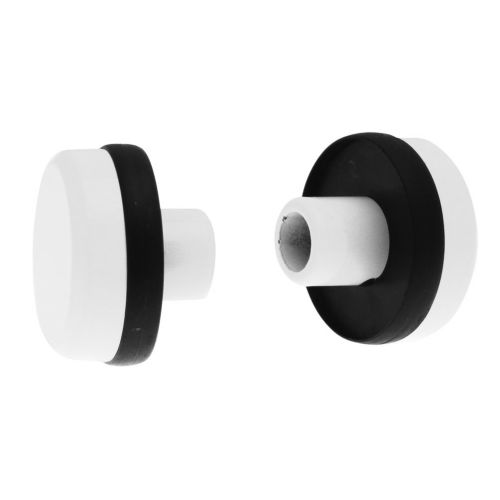 Jeu de 2 embouts pour poignée DIVA I II IV finition laqué blanc RAL9010 - LA CROISEE DS - DS6877-036 pas cher