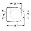 Abattant WC Renova Blanc fixation dessous 573010000 Geberit