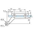 Paire de paumelles pour feuillure de 35 lagune Chromé brillant - STREMLER - 4200.30.0 X 2 pas cher Secondaire 1 S