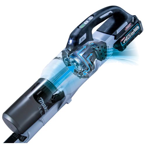 Aspirateur 40 V Max Li-Ion XGT + batterie 2,5 Ah + chargeur en boîte carton MAKITA CL003GD109 photo du produit Secondaire 7 L