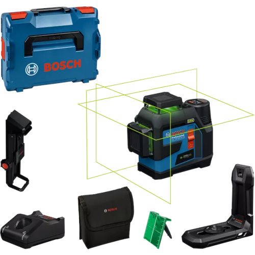 Laser lignes 12 V GLL 12V-100-33 CG Professional + 1 batterie 2 Ah + chargeur rapide + coffret L-BOXX BOSCH 0601065401 photo du produit