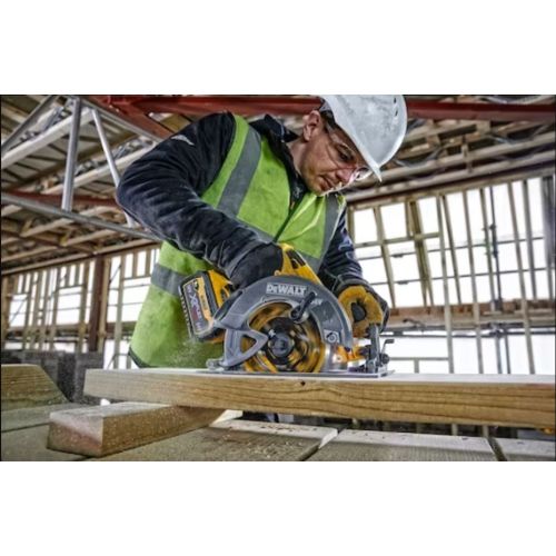 Scie circulaire 190 mm 54 V XR FLEXVOLT + 2 batteries 9 Ah + chargeur + coffret TSTAK VI DEWALT DCS578X2-QW photo du produit Secondaire 4 L