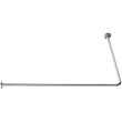 Porte-rideaux d'angle 90&deg; 100x100 nickel&eacute; chrom&eacute; - PELLET - 004114 pas cher