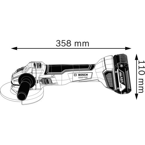 Meuleuse 18V GWS 18V-10 + 2 batteries GBA 4Ah en coffret L-BOXX - BOSCH - 06019J4007 pas cher Secondaire 2 L