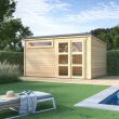 Abri de jardin en bois SHELTY+ Modern 10,9m² - FOREST STYLE - 3831 pas cher Secondaire 2 S