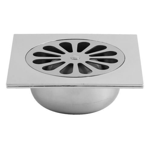 Siphon de sol pour douche ABS chromée 140 x 140mm avec grille - VALENTIN - 00 462300 000 00 pas cher