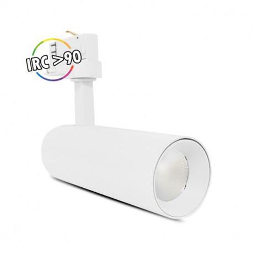 Spot LED FOCUS CCT sur rail blanc 15 W MIIDEX LIGHTING 8361 photo du produit