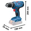 Perceuse visseuse 18 V GSR 18V-21 + 2 batteries 2Ah + chargeur + coffret L-CASE - BOSCH - 06019H100A photo du produit Secondaire 2 S