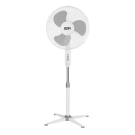 Ventilateur sur pied 45W EDM blanc D.40cm hauteur réglable 105 - 125 cm - 33500 pas cher Principale M