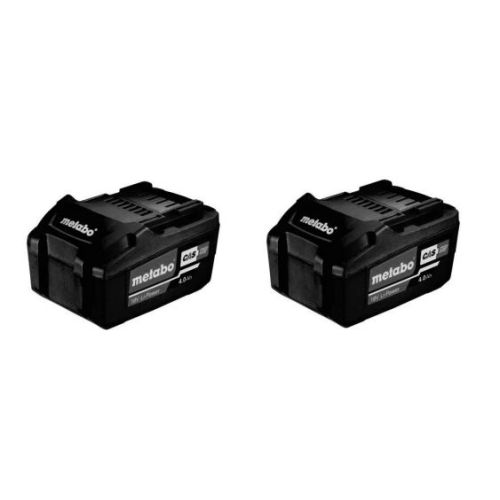 Pack 2 batteries LI-POWER 18 V 4.0Ah en boîte carton - METABO pas cher