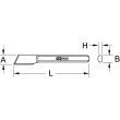 Burin de carrossier 250 x 30 mm KS TOOLS 162.0271 photo du produit Secondaire 1 S
