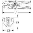 Pince &agrave; sertir les connecteurs coaxiaux 491 g KS TOOLS 115.1445 photo du produit Secondaire 1 S