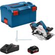 Scie circulaire 18 V GKS 18V-57 G Professional + 2 batteries 4 Ah + chargeur rapide + coffret L-BOXX BOSCH 06016A2106 photo du produit