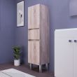 Armoire UNIVERS cambrian oak cachevis - CUISIBANE - ARM-UNIV35CO+C pas cher Secondaire 1 S