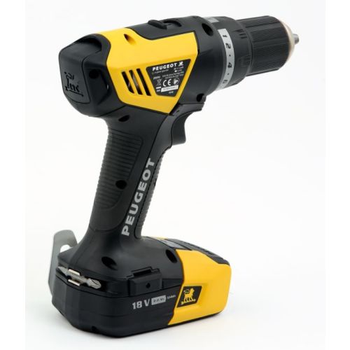 Perceuse-visseuse 18 V EnergyDrill18V20 + 2 batteries 2 Ah + chargeur + coffret PEUGEOT OUTILLAGE 250312 photo du produit Secondaire 2 L