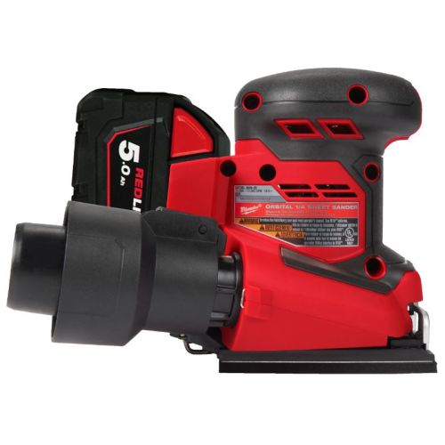 Ponceuse vibrante 18 V M18 BQSS-502B + 2 batteries 5 Ah + chargeur MILWAUKEE 4933479967 photo du produit Secondaire 1 L
