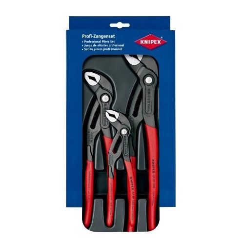 Jeu de 3 pinces multiprises COBRA® - KNIPEX - 00 20 09 V02 pas cher Secondaire 2 L