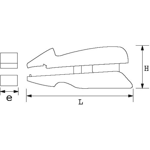 Pince à dénuder, à couper et à sertir - SAM OUTILLAGE - 220-5 pas cher Secondaire 1 L