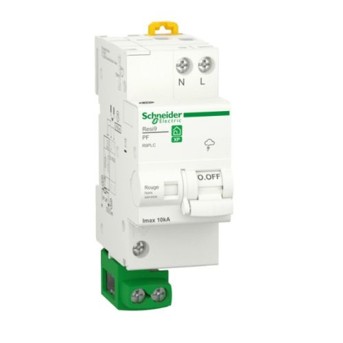 Parafoudre combi RESI9 10 kA 1P+N avec accessoires SCHNEIDER ELECTRIC R9PLC photo du produit Principale L