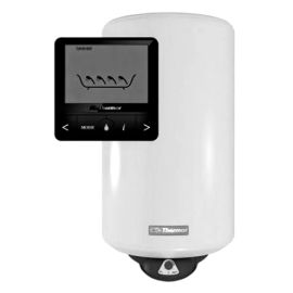 Chauffe-eau &eacute;lectrique connect&eacute; ACI hybride VISUALIS Thermor vertical mural 100L 1200W - 261068 pas cher Principale M