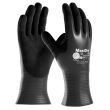 Gants tricoté Nylon/Lycra® MaxiDry® Oil™ rouge pourpre/noir T8 - ATG - AT056426-ZZ08DCA pas cher