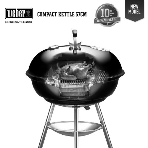 Barbecue charbon Compact Kettle 57cm - WEBER - 1321004 pas cher Secondaire 8 L