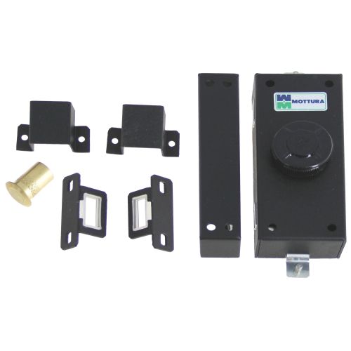 Serrure haut et bas latérale pour volet bouton intérieure noir - MOTTURA - 35380N00 pas cher