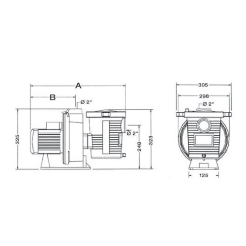 Pompes standards ULTRAFLOW PENTAIR PAC-100-0345 photo du produit Secondaire 1 L