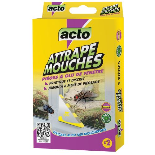 Piège à mouches d'angles de fenêtres 2 pièces ACTO INSECTICIDES MOUCH13 photo du produit
